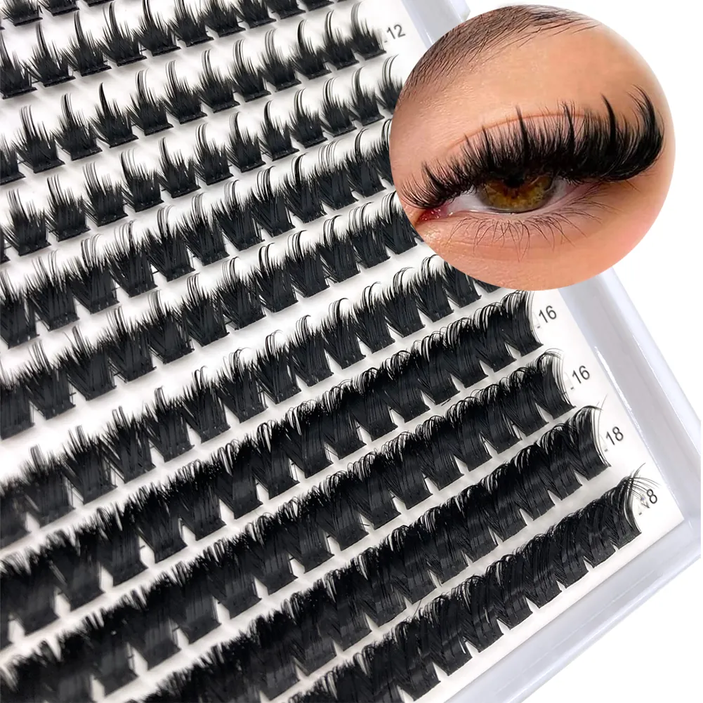 spike lash clusters