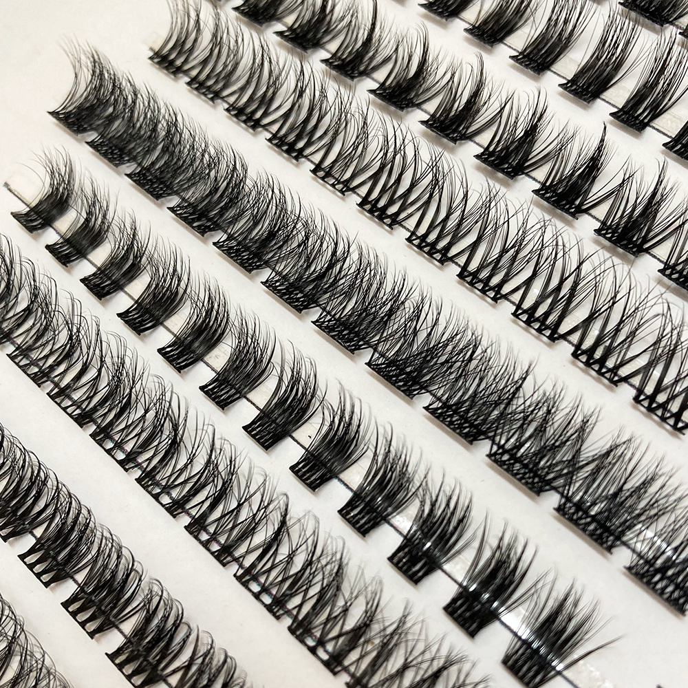 matte black lash clusters
