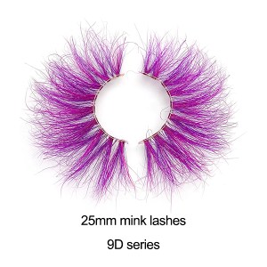 25mm colorful mink lashes