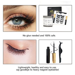 magnetic eyelashes with liner