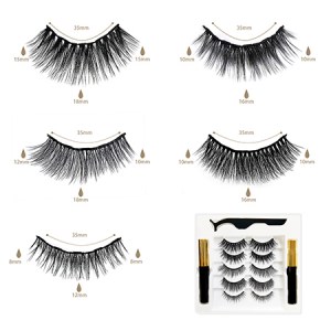 magnetic eyelashes with liner